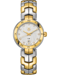 Tag Heuer Link  Quartz Women's Watch, 18K Yellow Gold, Silver Dial, WAT1450.BB0955