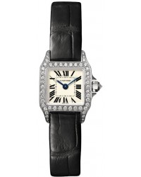 Cartier Santos Demoiselle  Quartz Women's Watch, 18K White Gold, Silver Dial, WF902005