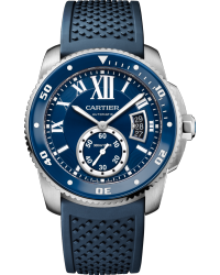 Cartier Calibre Diver  Automatic Men's Watch, Stainless Steel, Blue Dial, WSCA0011