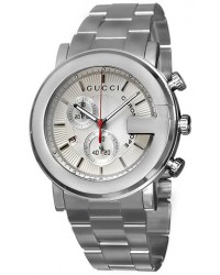 Gucci G-Chrono  Chronograph Quartz Men's Watch, Stainless Steel, Silver Dial, YA101339