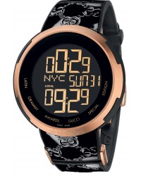 Gucci i-Gucci  Quartz Men's Watch, Stainless Steel, Black Dial, YA114102