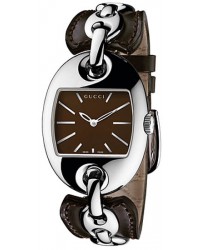 Gucci Marina Chain  Quartz Women's Watch, Stainless Steel, Brown Dial, YA121310