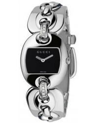 Gucci Marina Chain  Quartz Women's Watch, Stainless Steel, Black Dial, YA121505