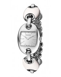 Gucci Marina Chain  Quartz Women's Watch, Stainless Steel, Silver Dial, YA121515