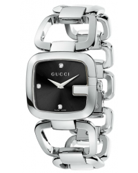 Gucci G-Gucci  Quartz Women's Watch, Stainless Steel, Black Dial, YA125406