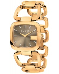 Gucci G-Gucci  Quartz Women's Watch, Gold Tone, Brown Dial, YA125408