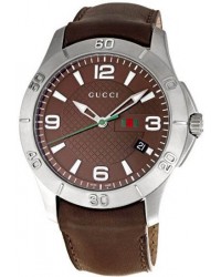 Gucci G-Timeless  Quartz Men's Watch, Stainless Steel, Brown Dial, YA126219