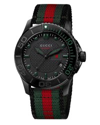 Gucci G-Timeless  Quartz Men's Watch, PVD, Black Dial, YA126229