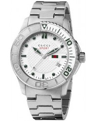 Gucci G-Timeless  Quartz Men's Watch, Stainless Steel, White Dial, YA126232