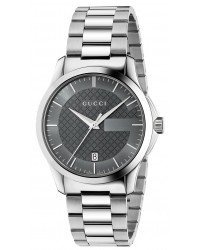 Gucci G-Timeless  Quartz Unisex Watch, Stainless Steel, Grey Dial, YA126441
