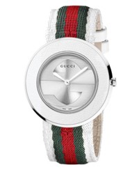 Gucci U-Play  Quartz Women's Watch, Stainless Steel, Silver Dial, YA129411