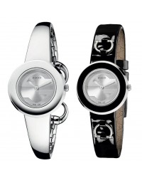 Gucci U-Play  Quartz Women's Watch, Stainless Steel, Silver Dial, YA129502