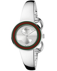 Gucci U-Play  Quartz Women's Watch, Stainless Steel, Silver Dial, YA129506